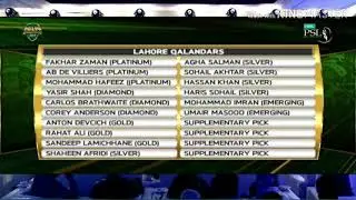 HBL PSL DRAFTING 2019 || FINAL TEAMS || AB IN LQ●SMITH IN SIXTH TEAM