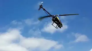 Trex 450 sport v2, Dfc head Maiden flight.