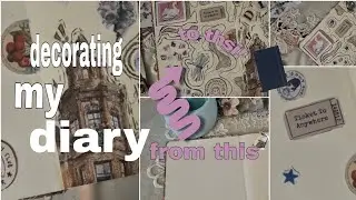 Watch Me Transform a Boring Notebook Page with simple stuff at home 🎨🔥