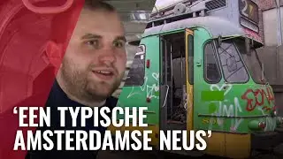 Oude Amsterdamse tram te koop op Marktplaats