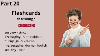 Learn Polish vocabulary with pictures character. Part 20/20