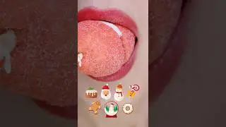 ASMR eating, comida emoji relajante, nube dulce para fiesta, mukbang food challenge #satisfying
