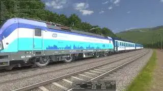 OpenRails CZ/SK The Route B - P - B activity zs21_ BP102 part 3 Bad Schandau - Usti n Labem Strekov