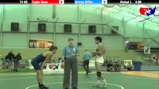 Taylor Doan vs. Jeremy Miller at 2013 ASICS University Nationals - GR
