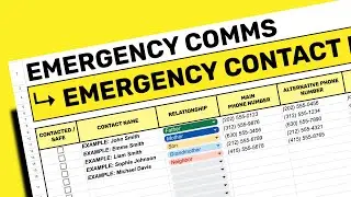 Family Communication and Evacuation Plan Template
