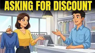 You Want a Discount? That&rsquo;s Not How It Works Here | Easy English Conversation | English Speakin...