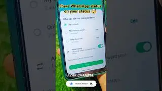 WhatsApp status allow sharing 🔁🤯📲 #azarchannel #whatsapp #whatsappstatus