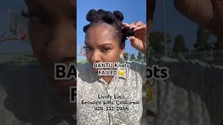 SISTERLOCKS OVERNIGHT BANTU FAILED😞😩 #microlocmastery #hairstyles #locs #sisterlocks #bantuknot