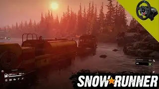 Геймплей SnowRunner | Миссия - Winter Stores -- Maintenance Trailer | Logitech G29