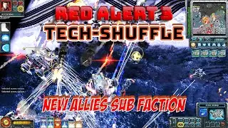 Command & Conquer Red Alert 3 Tech Shuffle MOD - New Allies Sub Faction Gameplay - No Commentary
