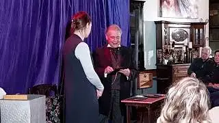 Dr  Michael and Cheryl Hayes, Author's Pic Performing at Stefanos, S A M  Event 02/05/2025