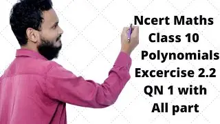 Polynomials | Class 10 Maths Excercise 2.2 QN 1 | Ex2.2 QN 1 (i), (ii), (iii), (iv), (v),(vi)