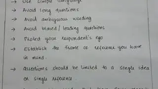 BRM- Module 3 -Guidelines ,merits and limitations of questionnaire