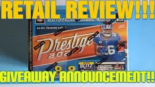 2021 Panini Prestige Football Blaster Box Rip!!!  Overpriced or No???  Giveaway Announcement!!!