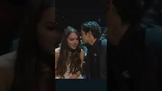 Taehyung whispering to Olivia during Grammy awards💜  #taehyung #oliviarodrigo #bts #serendipitousfam