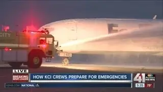 Fighting aircraft fires at KCI