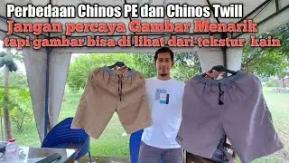 Perbedaan chinos murah dan chinos mahal ~ chinos PE dan Twill