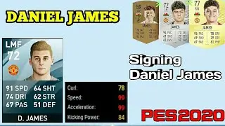 Signing MAN UNITED Young Star Daniel James for PES 2020