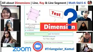 All about Dimensions | Difference of Line, Ray  and Line Segment | Basic Geometry | Triangular Kamal