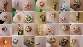 Latest gold nose pin design || latest gold nose ring nathliya
