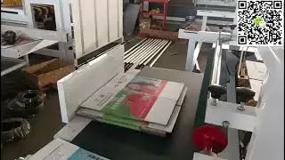 Semi Automatic Corrugated Carton Folding Gluing Machine / Corrugated Box Folder Gluer