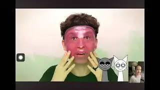 me and the wenda sprunki react to ryan face mask [NOT MADE FOR KIDS]
