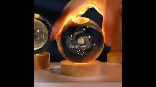 Modern 3D Art Crystal Ball Night Light Luminous