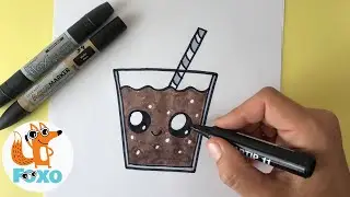 Rajzolás lépésről lépésre gyerekeknek - Rajzos videó - Cuki kóla rajz