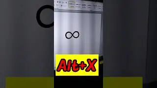 INFINITY SYMBOL || HOW TO MAKE AMAZING SYMBOL IN MS WORD #shorts #short #ytshorts #viral #education