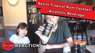 Savile Tropical Rum Cocktail in a Can Review | Reaction from AntiFoodie