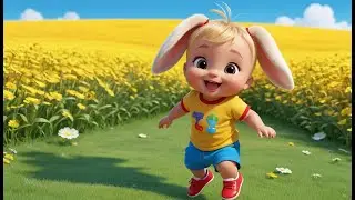 Baby Bunny Hop and Jump | Fun Animal Song for Kids | Playful Nursery Rhyme