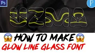 How To Make Best Glow Line Glass Font In Mobile Urdu And Hindi Tutorial|