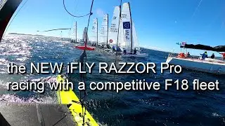Best of performance foiling // the new iFLY RAZZOR Pro racing in strong F18 fleet