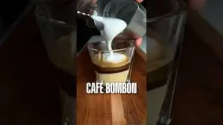 How to make Cafe Bombon! #coffee #coffeerecipe #recipe #espresso #latteart #barista #latte