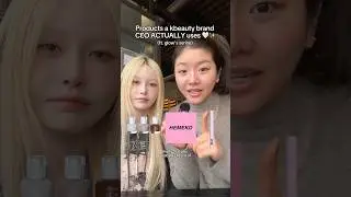 What products does a kbeauty brand CEO ACTUALLY use?? 👀 #beauty #makeup #whatsinmypouch