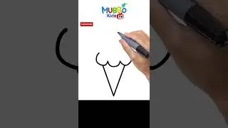 Ice cream, Learn the ABCs and Colour Drawing with Kids ABCD #abcd #abc #kids #MubboKidsTV