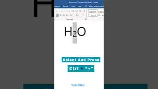 How to Subscript text in MS Word?