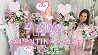✨ 💘NEW!! 4 DIY DOLLAR TREE DECOR CRAFTS VALENTINE'S DAY HOBBY LOBBY ✨💘 Love Shack Fancy Shabby Chic