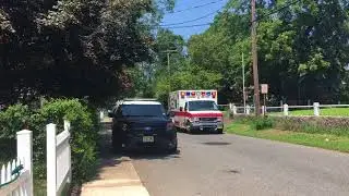 Keansburg Fire Department 13-21-56 and Keansburg Police Car 2108 on scene