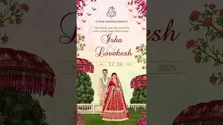 Traditional Wedding Invitation Video |#weddinginvitationvideo #weddinginvitation #custominvitation