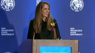 2025 Alumni Hall of Fame inductee Artemis Patrick accepts award | San Francisco State University