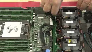 Lenovo ThinkSystem SR635 installing a front I/O assembly