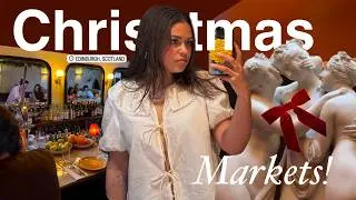 edinburgh diaries🧚🏼💕| christmas markets, art galleries & little capo!! 🌺