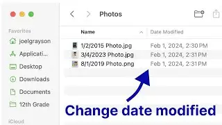 How to Change a File's Date Created and Modified on Mac