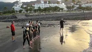 Tri Dynamic Joe Friel Winter Triathlon Camp Tenerife- Open Water Skills Session with Coach Jim Vance