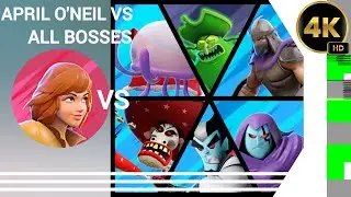 Nickelodeon All-Star Brawl 2 April O'Neil vs All Bosses (Hardest)