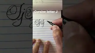 letter J #calligraphy, #cursive, #cursivescript #procreate #cursivewriting #awesome #shorts, #fun
