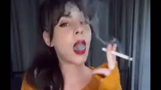 Girl's sigrets alone home smart women smoking new status ll