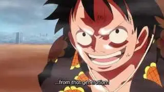 One Piece Luffy REDHAWK + Law RADIO KNIFE VS Doflamingo and Treb&oacute;l