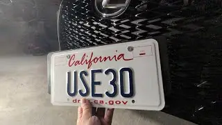 Custom Discrete Magnetic Plate Mount on my Lexus IS